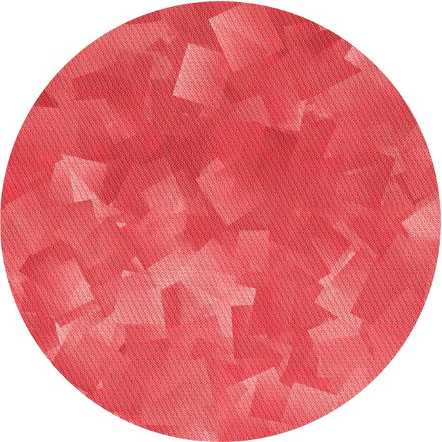 Ahgly Company Tapis d'Intérieur Ronds Transitionnels Rouges Lavables à la Machine, 8 Pieds Rond