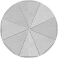 thumbnail image 1 of Ahgly Tapis Rond Lavable en Machine Intérieur Transitionnel Gris Foncé, 3 Pieds Rond, 1 of 7