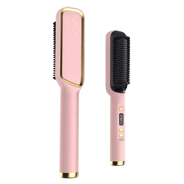 mtvxesu Hair Straightening Comb-Hair Straightening Brush And Iron With-titanium Coating For Uniform Heating LED Screen Styling Tool Sale