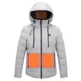 thumbnail image 1 of EGNMCR Womens Plaid Shacket Jacket USB Intelligent Constant Temperature Heated Windproof Plus Size Coat For Men And Women Winter 4 Heated Jacket Coat Women Coat, 1 of 3