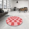 thumbnail image 4 of Ahgly Company Machine Washable Indoor Rectangle Transitional Pastel Pink Area Rugs, 4' x 6', 4 of 7