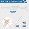 thumbnail image 2 of 5 Pcs Fully Threaded Rod, M5 x 300mm 304 Stainless Steel Right Hand Thread Bar Studs, 2 of 6