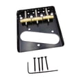 thumbnail image 1 of QualitChoice Guitar Bridge Set Easy to Install Vintage Brass Tools Saddles Design black 7.6x8.5cm, 1 of 6