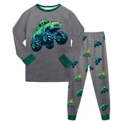 Gubotare Boys Pjs Long Sleeve Boys Pajamas 2 Pieces Pajama Set for Boy Long Set Sleepwear Soft & Cute for Kids (Grey,5-6 Years)