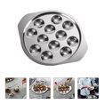 thumbnail image 3 of 2 Pcs Assiette à Escargots en Acier Inoxydable Assiette à Escargots Plateau de Cuisson Conque Gadget de Cuisine, 3 of 9