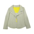 thumbnail image 1 of Kidsy Toddler Girls Polka Dots Blazer Jacket  – Notched Lapel, Two Button Closures, LIME DOT, 8, 1 of 11