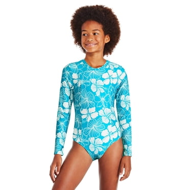 George Girls' Adaptive One Piece Rashguard Swimsuit
