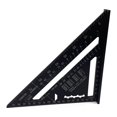 thumbnail image 3 of Rulers Aluminum Alloy Triangle Rulers 90 degrees 45 degrees Set Square 7in Black Metric Square Ruler, 3 of 6