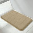thumbnail image 1 of ORUYROP Memory Foam Bath Mat Large Size, Soft and Comfortable, Super Water Absorbent, Non-Slip, Thick, Machine Washable (24 x 17 Inch, Camel), 1 of 7
