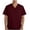Wine, variant on XUNKUSGA Scrub Tops Soft Stretch Men's V-Neck Top Classic Soild Color Comfortable Scrubs for Men Ultra Soft Fade Resistant Scrub Top with Pockets S-3XL Blue