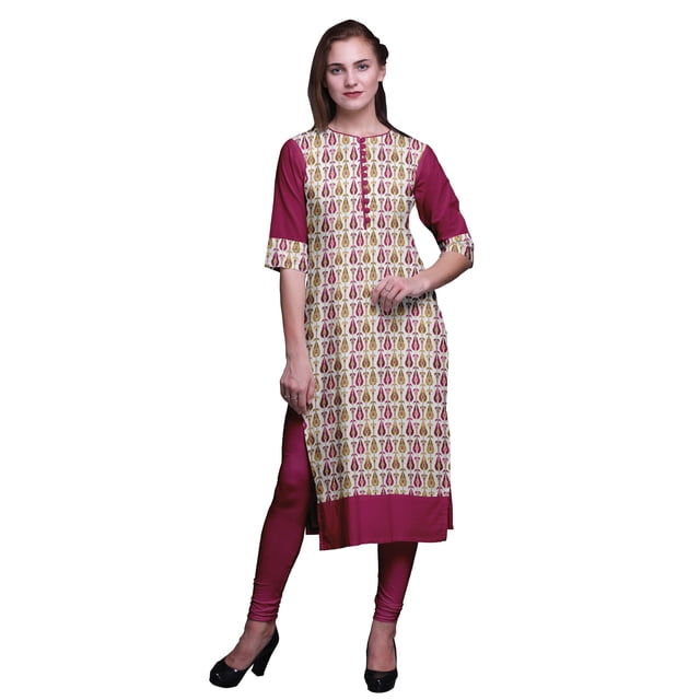 Bimba Printed Women StraightKurtiSummer Wear Ladies Ethnic Kurta Tunic