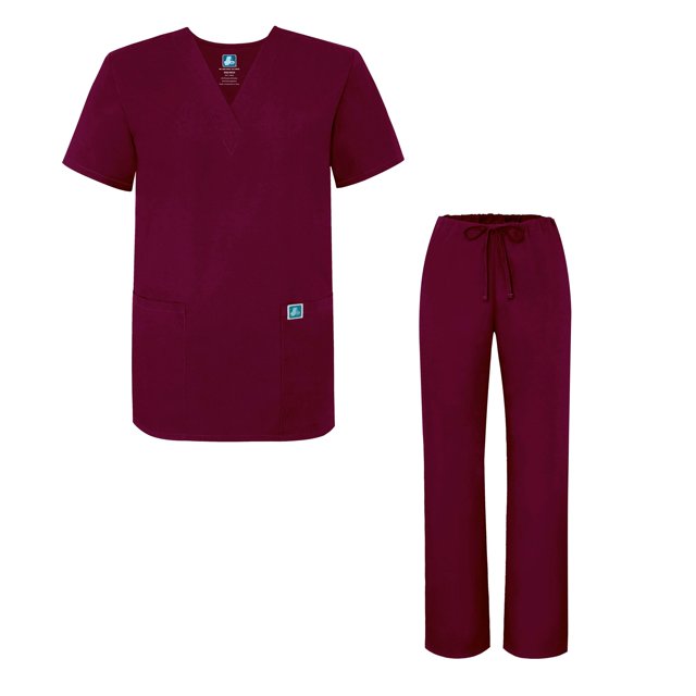 Adar Universal Medical Scrubs Set Medical Uniforms - Unisex Fit 45 colors