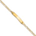 thumbnail image 1 of 14K Yellow Gold Figaro ID Bracelet, 1 of 4