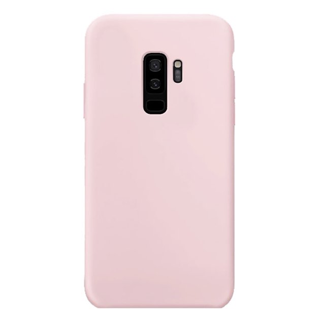 PANDACO Soft Shell Matte Pink Case for Samsung Galaxy S9+