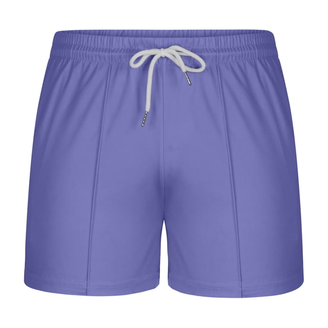 Diufon Men's Athletic Shorts Spring Summer Casual Elastic Waisted Drawstring Sport Shorts Wide Leg Loose Shorts