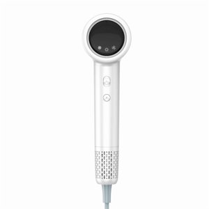 High-Speed Hair Dryer with 110,000 RPM Brushless Motor and Negative Ions, Professional Ionic Blow Dryer for Fast, Frizz-Free Drying with Magnetic Attachments