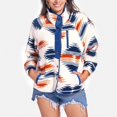 thumbnail image 2 of 2025 Cardigan à Fermeture Éclair à Imprimé Ethnique Coloré pour Femmes en Molleton Mode pour Femmes Veste Doublée en Molleton Poids Moyen Manteau Veste pour Femmes, 2 of 6