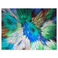 thumbnail image 2 of Extrusive 3D Fabric Flowers Blue - Floral Art Canvas Print, 2 of 3