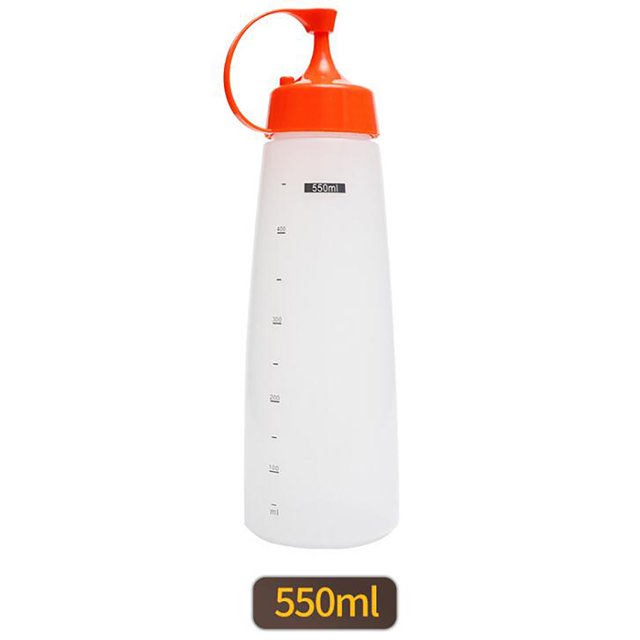 Agiferg Scale Squeezing Bottle Squeezing Plastic Bottle Dressing kitchen Oil Pot