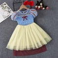 thumbnail image 3 of Robe Fille Princess Robe en Maille Costume Fête d'Anniversaire Cosplay Costume de Noël, 3 of 6