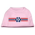 thumbnail image 1 of Patriotic Star Paw Screen Print Shirts Light Pink Xl (16), 1 of 2