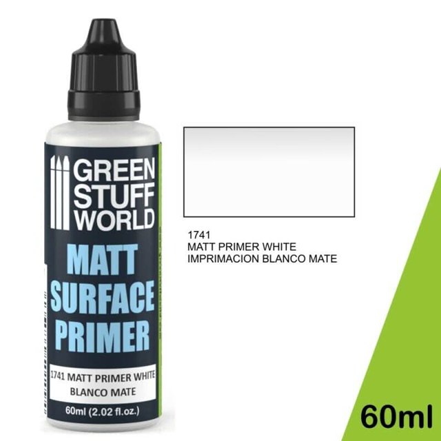 Green Stuff World Auxiliary Matt Surface Primer 60ml - White