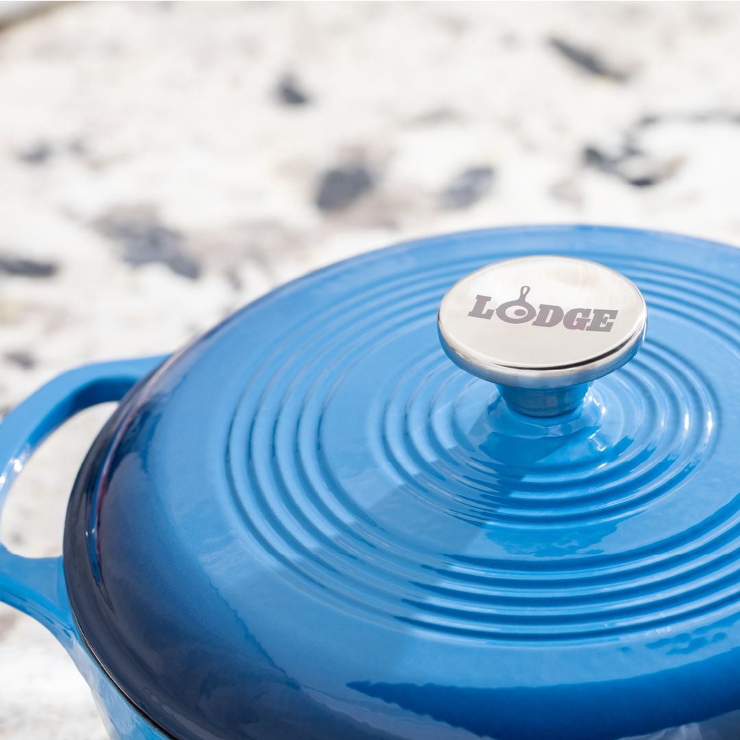Cocotte Émail Bleu De 3 Pintes De Lodge