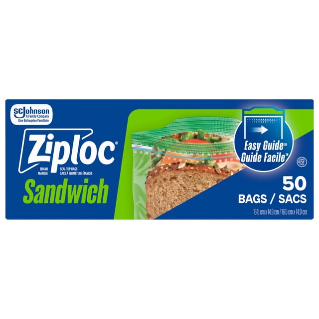Ziploc® Sandwich Bags with Grip 'n Seal Technology