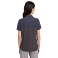thumbnail image 2 of Core365 CE112CW Polo Colorblock ChromaSoft Fusion pour Femmes - Carbone/ CL NV HT - 3TG, 2 of 2