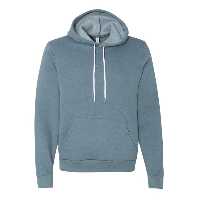 BELLA+CANVAS 3719 Chandail à Capuchon Unisexe en Molleton de Coton Poly, 3TG, Gris Chiné Ardoise