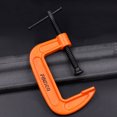 thumbnail image 3 of Metal Hand Screw Clamp Hand Screw Clamp Screw Steel Grip Welding G Hand Screw Clamp Wood Work Screw Clamp Premium Heavy Thicken G Type Hand Screw Clamp With Carbon Steel Rod1 Inch, 3 of 5