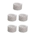 thumbnail image 2 of Thinsony Femmes Chic Perle Strass Bracelet Stretch Mariage pour Mariée Blanc 6 Rangée 5Set, 2 of 6