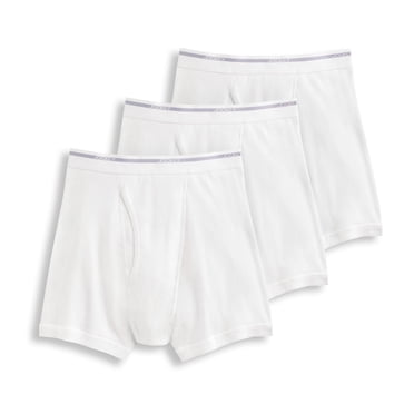 Jockey Men's 100% Cotton Lightweight Classic 5" Boxer Brief - 3 Pack