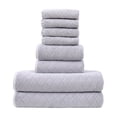 thumbnail image 2 of FHBVT Eight-Piece Velvet Towel Set Soft Absorbent Bath Towels Washcloths with Quick Drying and Double Needle Stitching Perfect for Bathroom Spa Use and Daily Comfort for Home or Hotel, 2 of 6