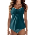 thumbnail image 2 of Maillots de Bain pour Femmes, Tankinis pour Femmes Modestes Deux Pièces, Haut de Tankini à Nœud devant avec Bas, Cadeaux des Fêtes, 2 of 3