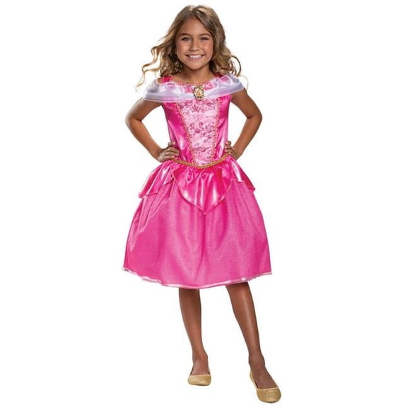 Morris Costumes DG66598K Childs Classic Disney Aurora Costume, Size 7-8