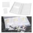 thumbnail image 3 of facefd PVC Jewelry Storage Organizer for Earrings Album Cards 84 Grids 10 Bags 35g, 3 of 9
