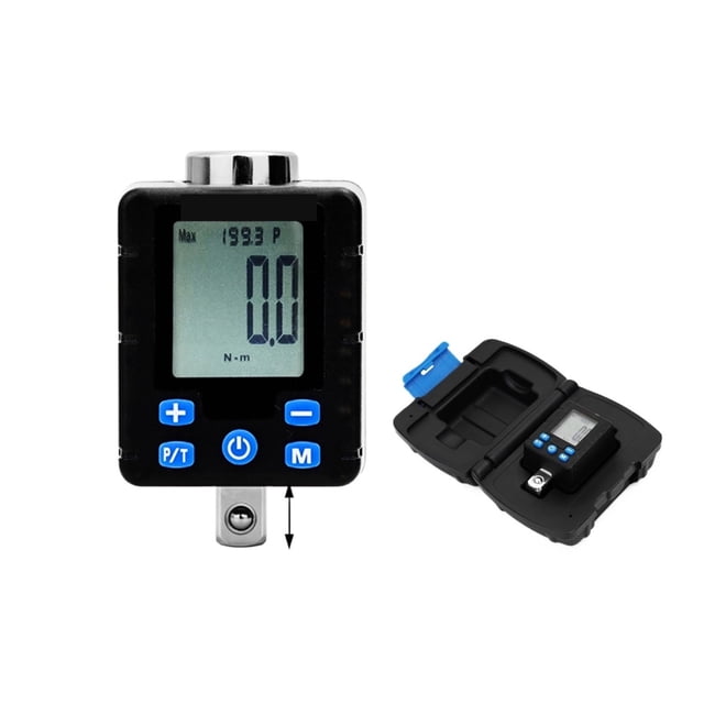 1/2" 1/4" 3/8" Digital Torque Meter Measurement Adapter Spark Bicycle KG Torque Wrench Gauge Tester Screwdriver 3-340 N.m ,Easy Operate