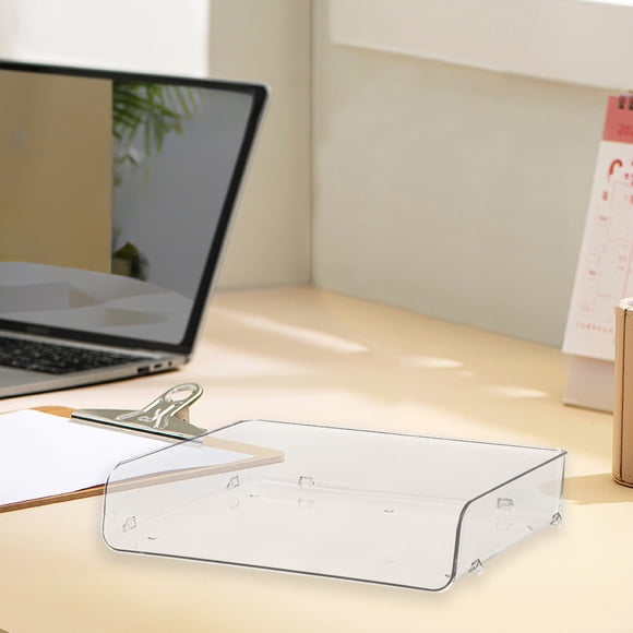 Amzcrzy Storage Boîte, Étagère de Rangement, Étagères de Rangement, Rangement et Organisation de Bureau, Boîte de Rangement de Bureau Empilable avec Bureau Boîte de Rangement en Acrylique
