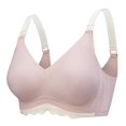 thumbnail image 2 of LSLJS Pregnant Women's Plain Color Bra Nursing Bras, 2 of 5