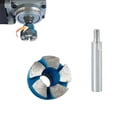 thumbnail image 2 of 1 Inch Mini Flat Grinding Head for Angle Grinder, Rotary Tool, Carborundum Flat Grinding Wheel with Extension Rod, for Bottom Cleaning, Flattening, Deburring, Home DIY Projects, 2 of 9