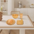 thumbnail image 4 of 8-Piece Wheat Straw Tableware Set - Eco-Friendly Plates, Bowls, Utensils for Outdoor Dining, 4 of 7