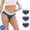 Bleu Foncé, variante sur Cameland Culottes en Coton Sans Coutures pour Femmes, Grande Taille, 3 Pcs, Rehausse-Fesses, Culottes Quotidiennes, sous-Vêtements