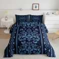 thumbnail image 1 of Erosebridal Aztec Damask Comforter Sets Full Size, Retro Floral Comforters & Duvets, Bohomian Theme Decor, Reversible, 1 of 7