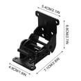 thumbnail image 2 of Charnière Pliante Auto-Bloquante, Support Pliant Robuste pour Pieds de Table, Quincaillerie de Charnière de Support d'Extension Pliable avec Vis, Charnière de Positionnement Invisible pour Établi de Meuble et Extension d'Armoire^, 2 of 8