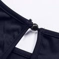 thumbnail image 4 of TIMIFIS Women's Summer Jumpsuit Belted Keyhole Back Short Sleeve Solid Color Jumpsuit on, 4 of 6