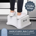 thumbnail image 3 of Dreambaby® Step Stool - Grey Dots 18 Months+ | Durable Plastic | Lightweight | Non-slip Base | Slip Resistant, 3 of 7