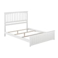 thumbnail image 2 of Mission Lit Plateforme Grand en Bois avec Pied de Lit Assorti, Blanc, 2 of 10