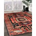 thumbnail image 3 of Ahgly Tapis Rectangulaire Traditionnel Lavable en Machine, Rouille Rose, 9 Pieds x 12 Pieds, 3 of 7