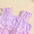 thumbnail image 4 of Infant Girls Romper Dress Lace Flower Sleeveless Mesh Tulle Jumpsuits, 4 of 9